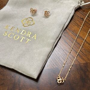 Kendra Scott Rue necklace and earring set
